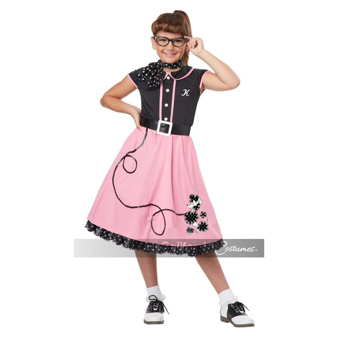 California Costumes Halloween 50's Sweetheart Girl's Costume 4 California Costumes Halloween 50's Sweetheart Girl's Costume