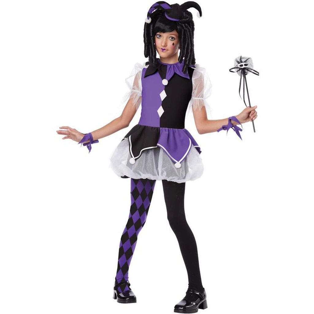 California Costumes Halloween Jester Girl Girl's Costume 3 California Costumes Halloween Jester Girl Girl's Costume