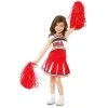 Charades Team U.S.A Cheerleader Girl's Costume Halloween 1 Charades Team U.S.A Cheerleader Girl's Costume Halloween