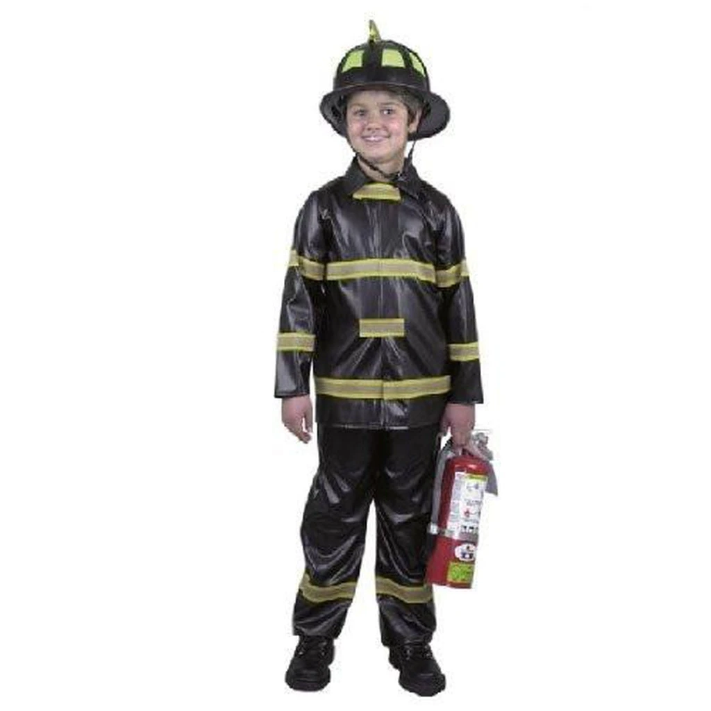 Charades Fireman Boy's Costume 3 Charades Fireman Boy's Costume