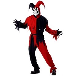 California Costumes Halloween Evil Jester Men's Costume