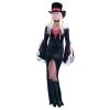 Charades Dracula Velvet Dress Women's Costume