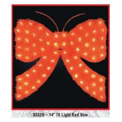 LB International 14" Red Bow