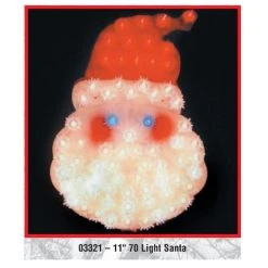 LB International Christmas 11" Santa Face