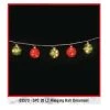 LB International 5 Piece Hanging Ball Ornament Christmas