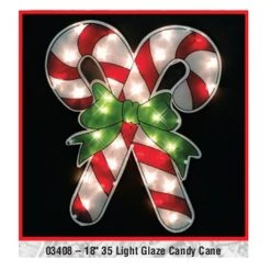 LB International Christmas 18" Glaze Candy Cane