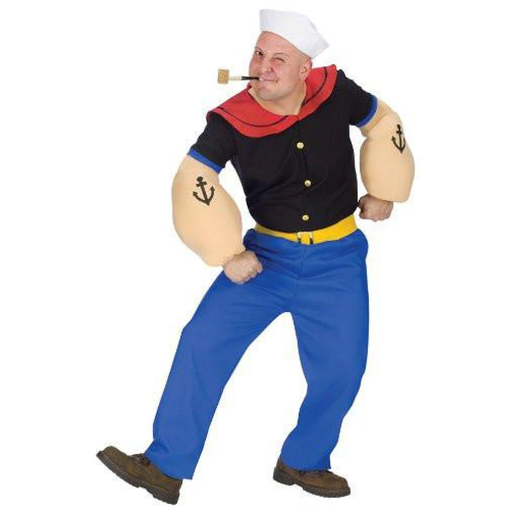 Fun World Popeye Men's Costume Halloween 3 Fun World Popeye Men's Costume Halloween