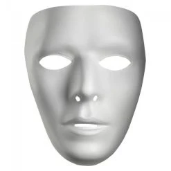 Disguise Halloween Blank White Fullface Mask