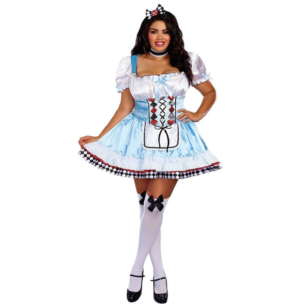 Dreamgirls Beyond Wonderland Alice Plus Size Costume Halloween 3 Dreamgirls Beyond Wonderland Alice Plus Size Costume Halloween