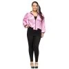 Fun World Pink 50's Ladies Jacket Plus Size Costume Halloween
