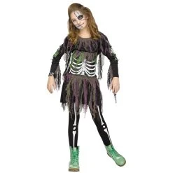 Fun World 3D Skeleton Teen Girl's Costume Halloween