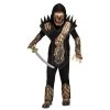 Fun World Gold Skull Dragon Ninja Boy's Costume Halloween