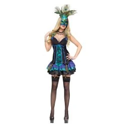 Fun World Midnight Peacock Women's Costume Halloween