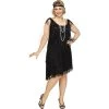 Fun World Halloween Black Flapper Plus Size Costume