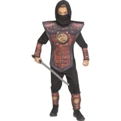 Fun World Golden Leather Ninja Boy's Costume