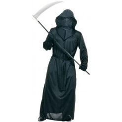 Rubies Halloween Black Mesh Face Robe Men's Costume