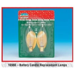 LB International Battery Candle Replacement - 2 Pack
