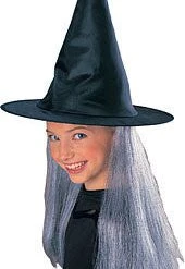 Rubies Witch Hat W/ Hair Halloween