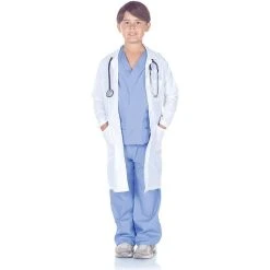 Underwraps Halloween Dr. Scrubs & Lab Coat Boy's Costume