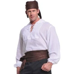 Underwraps Pirate Shirt Plus Size Costume Halloween