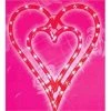 Impact Plastics 17" Lighted Valentine's Day Double Heart Window Silhouette Decoration