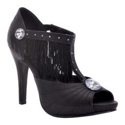 Ellie Shoes Black Jazzy Flapper Women's Shoes