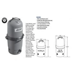 Waterway 75 SF CLEARWATER II CARTRIDGE FILTER