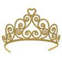 Beistle Halloween Tiara-Glittered Metal Tiara