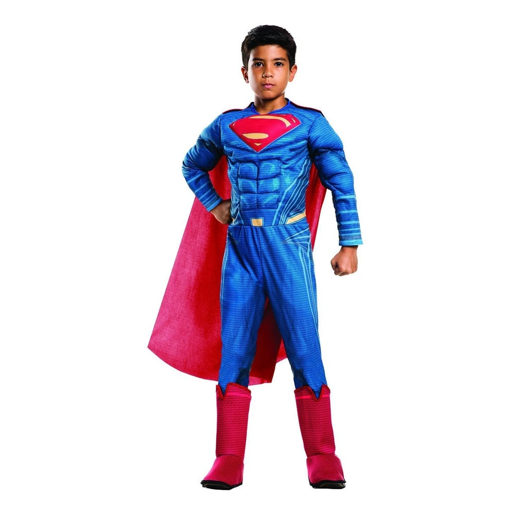 Rubies DOJ Superman Muscle Chest Deluxe Boy's Costume 3 Rubies DOJ Superman Muscle Chest Deluxe Boy's Costume