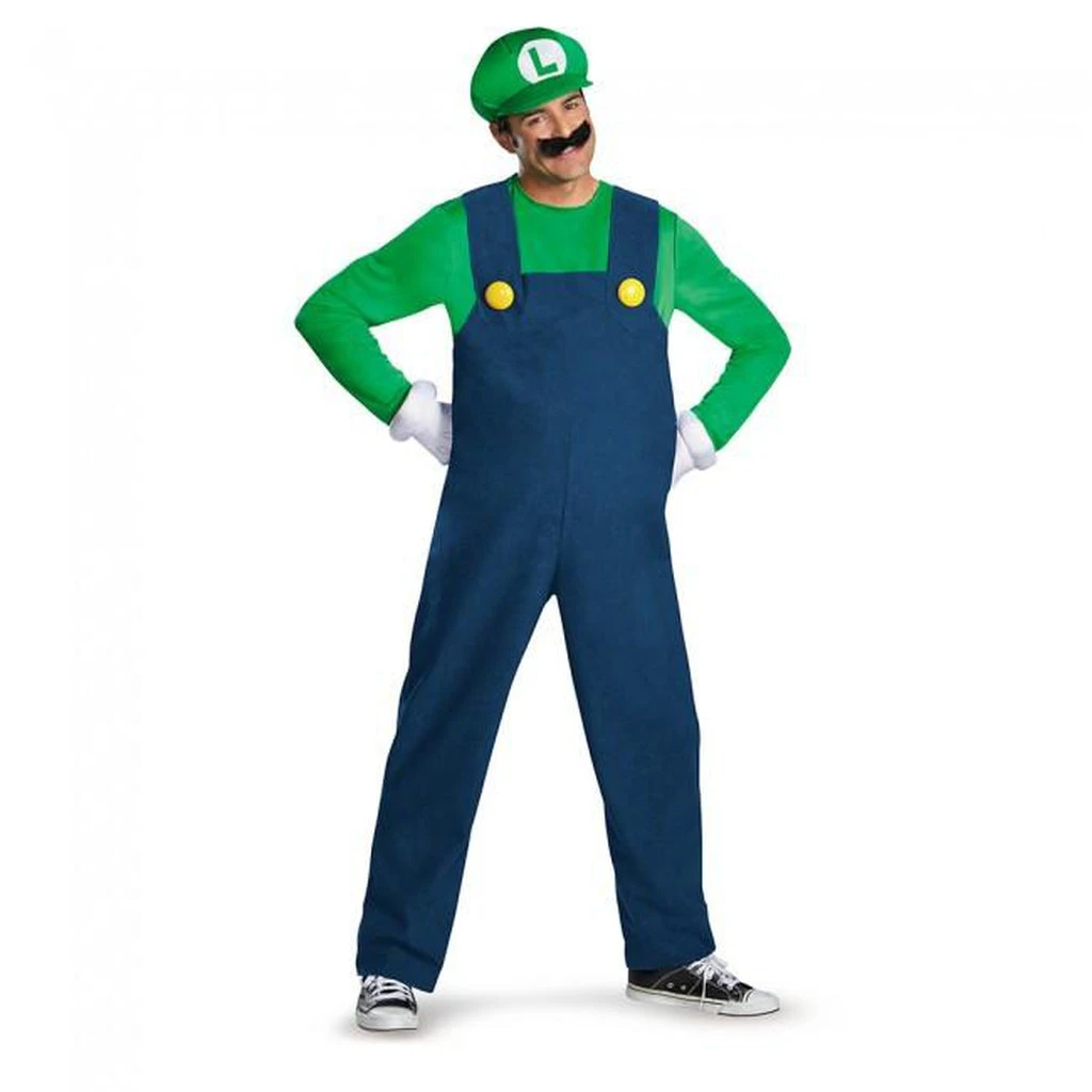 Disguise Halloween Luigi Deluxe Men's Costume 3 Disguise Halloween Luigi Deluxe Men's Costume