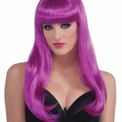 Forum Novelty Neon Long Wig W/Bangs