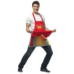Rasta Imposta Hot Dog Vendor Dirty Apron Men's Costume Halloween