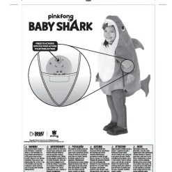 Rubies Yellow Baby Shark Toddler Costume Halloween