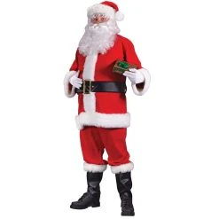 Fun World Santa Suit-Flannel