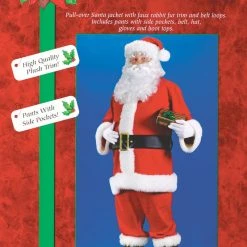 Fun World Santa Suit-Flannel