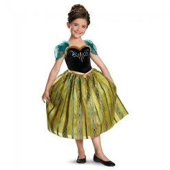 Disguise Frozen-Anna Coronation Gown Deluxe Girl's Costume Halloween
