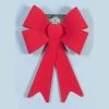 Orman Christmas 14"x20" Red Flock Bow