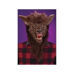 Fun World Halloween Brown Werewolf Mask