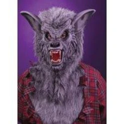 Fun World Halloween Grey Werewolf Mask