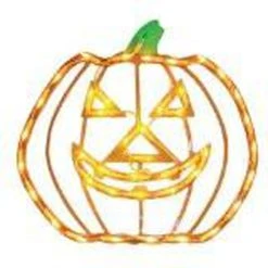 Impact Plastics Lighted Window Frame-Pumpkin