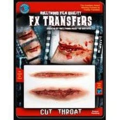 Tinsley Transfers Halloween Cut Throat - 3D Special FX Skin Transfers