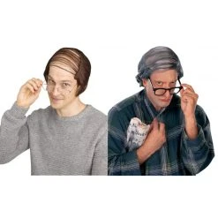 Fun World Halloween Gray Comb Over Wig