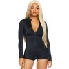 Leg Avenue Short Black Romper Sexy Costume