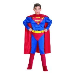Rubies Halloween Superman-Deluxe Muscle Chest Boy's Costume