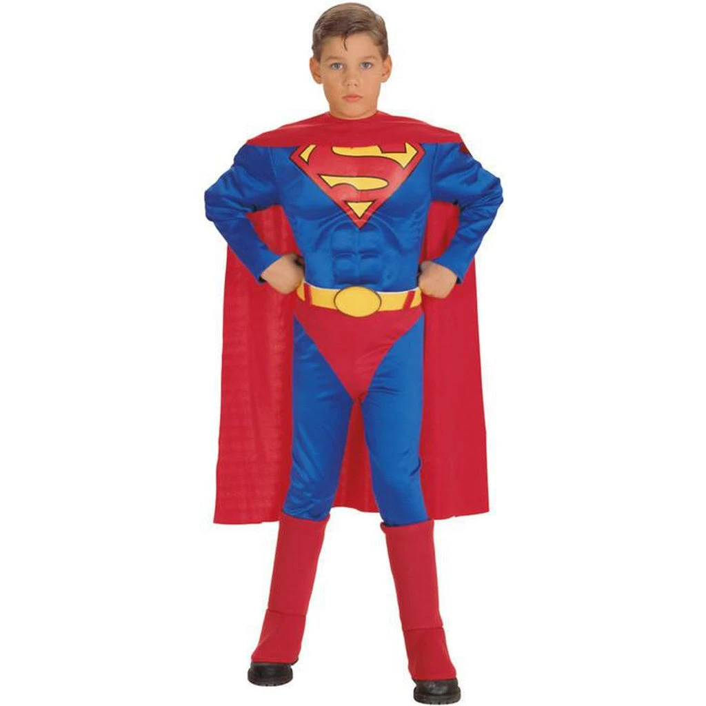 Rubies Superman Deluxe Muscle Chest Toddler Costume Halloween 3 Rubies Superman Deluxe Muscle Chest Toddler Costume Halloween