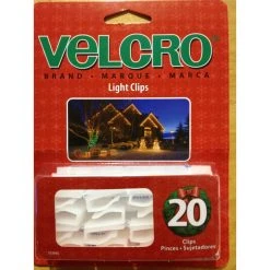 Orman Velcro Light Clips-20 Pack Christmas