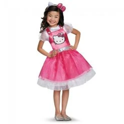 Disguise Halloween Hello Kitty Pink Deluxe Girl's Costume