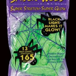 Fun World Super Stretch Green Spider Web