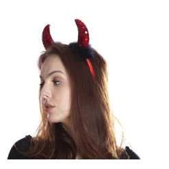 K.B.W. Halloween Sequin Devil Horn Headband