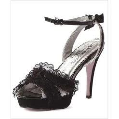 Leg Avenue Halloween Black Garter Women's Shoes